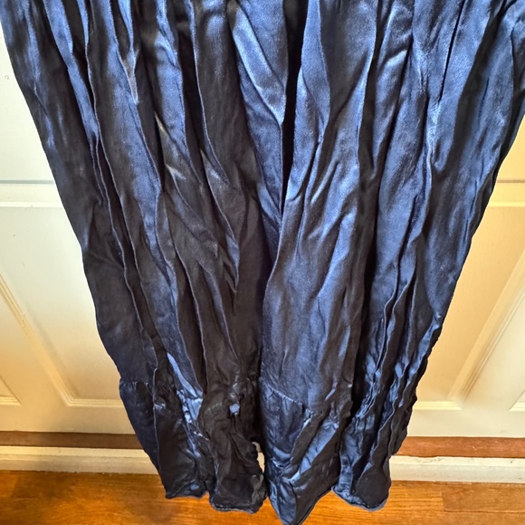 GREEK ARCHAIC KORI OVERSIZE NAVY VISCOSE MAXI DRESS - Picture 11 of 12